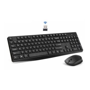 Ensemble Clavier souris sans fil – HP CS10 Noir- AZERTY