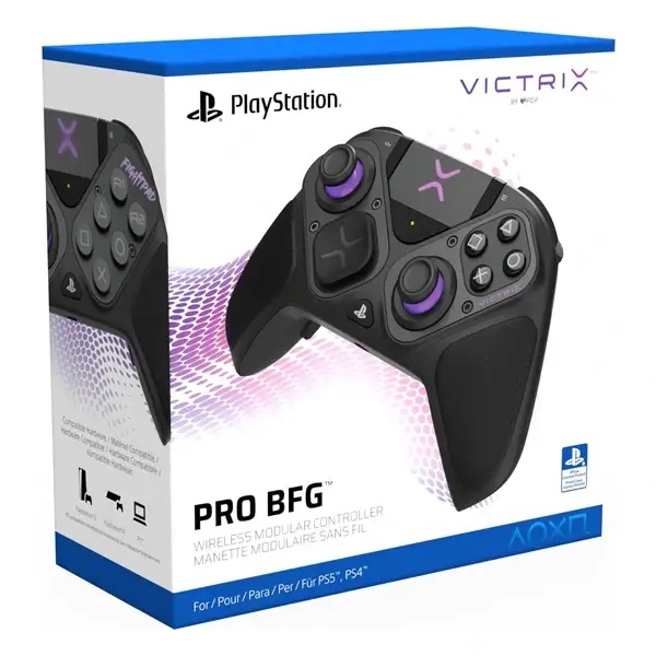 Manette sans fil PDP Victrix Pro BFG pour PS5 PS4 et PC – Noir – Image 3