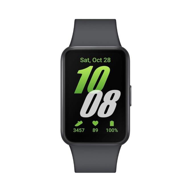 Samsung Galaxy Fit3 - Montre connectée avec écran AMOLED de 40 mm, corps en aluminium, suivi complet de l’activité physique et de la santé, batterie jusqu’à 13 jours, charge rapide, 5 ATM - Noir