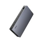 UGREEN Dock Station Hub 9 en 1 - Repartiteur / Switch multi écran - Adaptateur USB-C vers USB-C 3.2 Gen 2 x 1, USB 3.2 Gen x2, HDMI 4K 60hz x2, DisplayPort 4K 60Hz x1, USB-C Charge 100W x1, Resau RJ45 Gigabit x1 - UGREEN CM615 90912