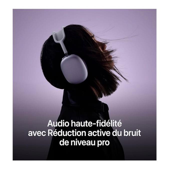 Apple Airpods Max avec Pochette – Casque circum-aural fermé sans fil – Réduction de bruit active – BT5.0 – Commandes/Micro – Autonomie 20h – Charge rapide – Rose – Image 6