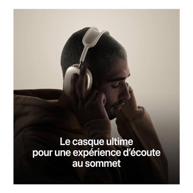 Apple Airpods Max avec Pochette – Casque circum-aural fermé sans fil – Réduction de bruit active – BT5.0 – Commandes/Micro – Autonomie 20h – Charge rapide – Rose – Image 5