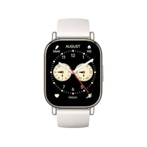 Redmi Watch 5 Lite – Montre Connectée, écran AMOLED de 1,96″, Autonomie jusqu’à 18 Jours – Blanc/Or