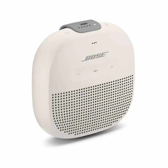 BOSE SoundLink Micro - Petite Enceinte Portable Bluetooth étanche avec Microphone, Blanc Nuage