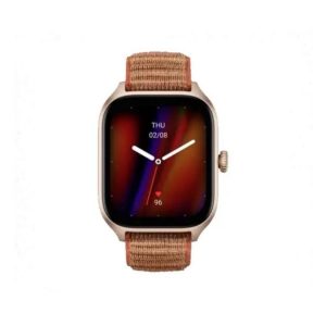 Amazfit GTS 4, 43 mm, Montre Connectée Homme avec Alexa, Appel Bluetooth, AMOLED, SpO2, 150+ Modes Sportifs, Bi-Bande & GPS Smartwatch - Marron