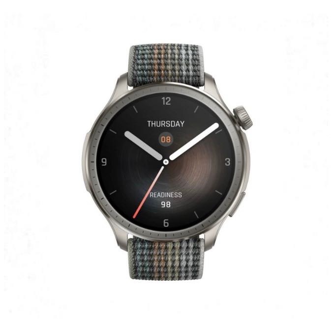 Amazfit Balance 46mm Montre Intelligente - Paiement Sans Contact - NFC - Coach de Fitness AI - Autonomie de 14 Jours - Surveillance du Sommeil et de la Santé - GPS - 150 Modes Sportifs pour Android et iPhone, Gris coucher de soleil