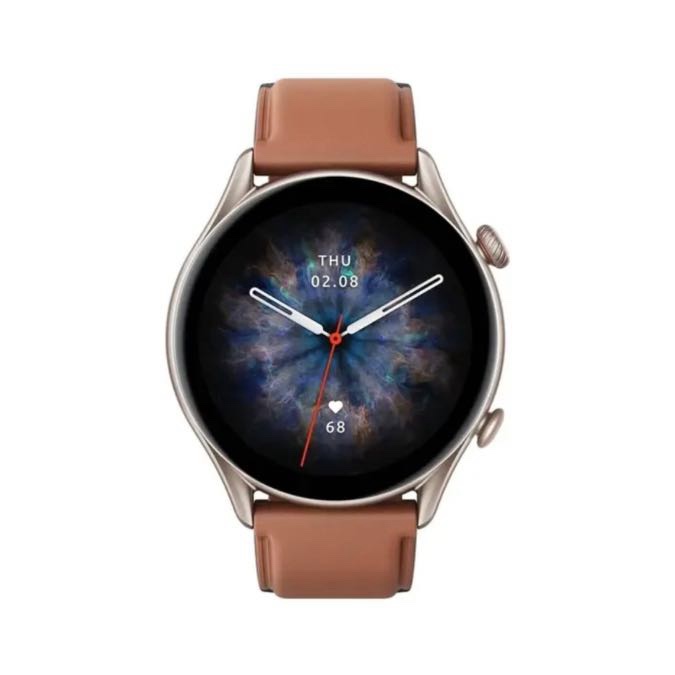 Amazfit GTR 3 Pro – Écran AMOLED Ultra HD – 12 Jours d’Autonomie – Marron