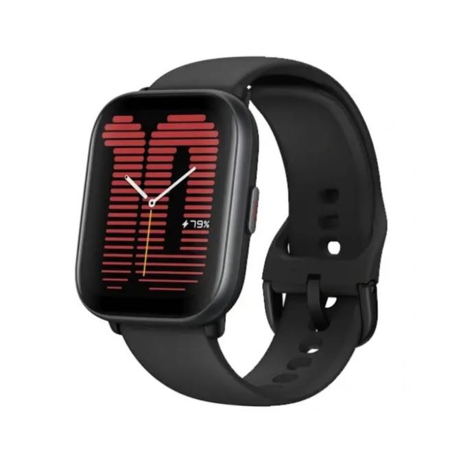 Amazfit Active – montre connectée avec coach sportif AI – GPS – appels – stockage de musique – Autonomie 14 jours – écran 1,75″ – Noir Minuit – Image 2