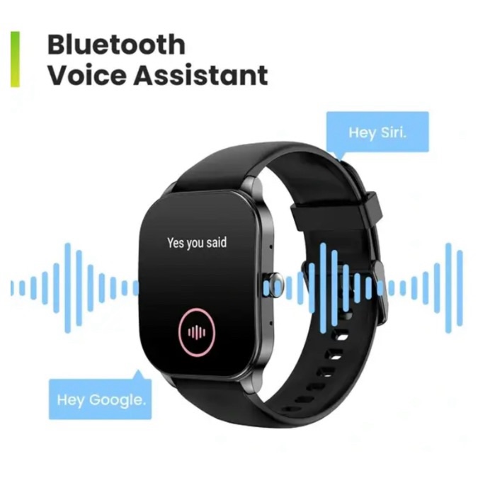 Amazfit Pop 3S Montre intelligente avec écran AMOLED de 5 cm, appel BT, SpO2, autonomie de la batterie de 12 jours, acier inoxydable, assistance vocale AI, 100 modes sportifs - Noir – Image 4