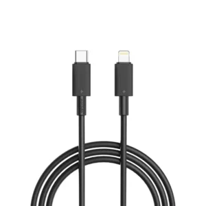 Câble Type-C vers Lightning PVC 3m – Vitesse de transfert 480 Mbit/s – PD 27W – Porodo – Noir