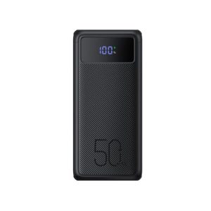 Batterie externe VEGER 50 000 mAh (W5001), Powerbank 100 W PD/QC3.0, chargeur portable haute capacité, charge rapide, USB C, avec câbles, écran LED, 3 vitesses, lampes de poche puissantes et boussole pour l'extérieur
