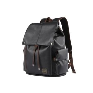 Sac à dos de voyage en Simili cuir 17 pouces pour hommes et femmes - sacoche d'école pour ordinateur portable , grande capacité - Etanche