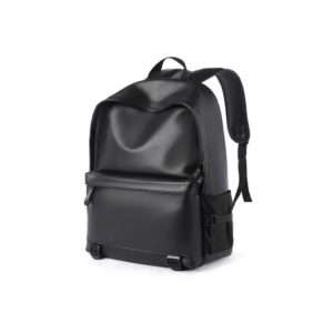Sac à dos élégant imperméable 15,6 pouces - en  Simili Cuir couleur noire - Homme & Dame