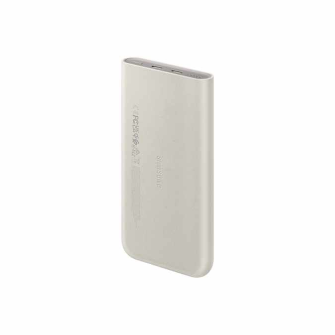 Samsung Powerbank Batterie externe 10 000 mAh charge Ultra Rapide 25W + Charge sans fil avec 2 ports USB-C, Beige – Image 3