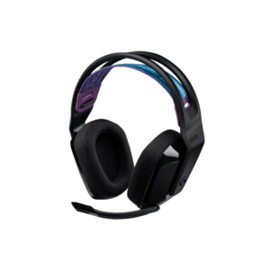 Logitech G535 LIGHTSPEED Casque gamer sans fil - Casque supra-auriculaire léger, micro avec fonction de sourdine flip-up, stéréo, compatible avec PC, PS4, PS5, rechargeable par USB - Noir