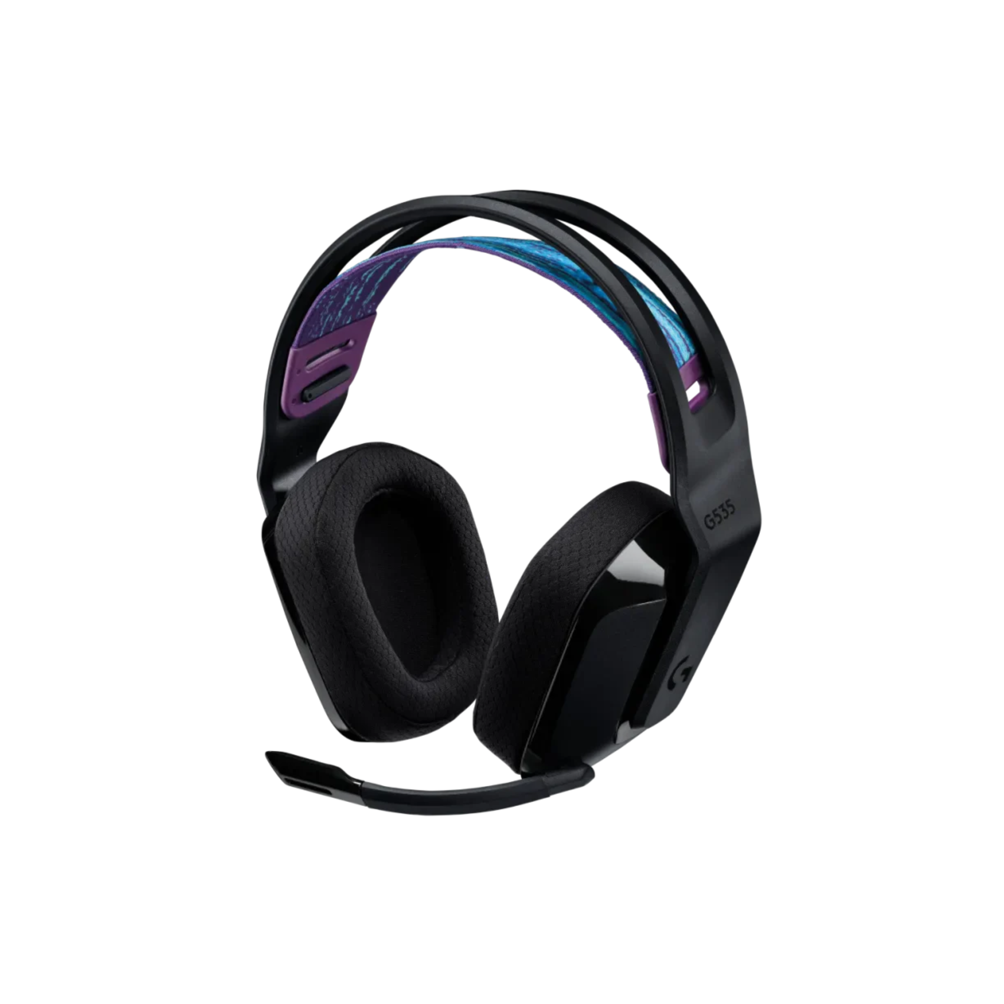 Logitech G535 LIGHTSPEED Casque gamer sans fil - Casque supra-auriculaire léger, micro avec fonction de sourdine flip-up, stéréo, compatible avec PC, PS4, PS5, rechargeable par USB - Noir