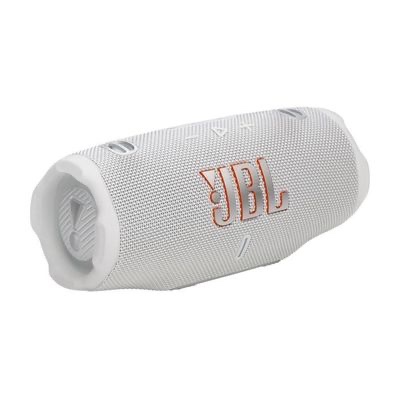 JBL Charge 6 - Enceinte portable Bluetooth, Son JBL Pro intense avec AI Sound Boost, Étanche, 28h d’autonomie, Sangle poignée robuste, Chargeur portable intégré, Auracast™ , Blanc – Image 2