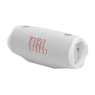 JBL Charge 6 - Enceinte portable Bluetooth, Son JBL Pro intense avec AI Sound Boost, Étanche, 28h d’autonomie, Sangle poignée robuste, Chargeur portable intégré, Auracast™ , Blanc – Image 7