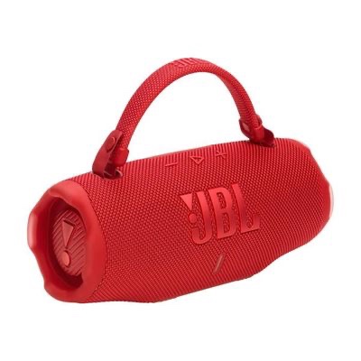 JBL Charge 6 - Enceinte portable Bluetooth, Son JBL Pro intense avec AI Sound Boost, Étanche, 28h d’autonomie, Sangle poignée robuste, Chargeur portable intégré, Auracast™ , Rouge – Image 3