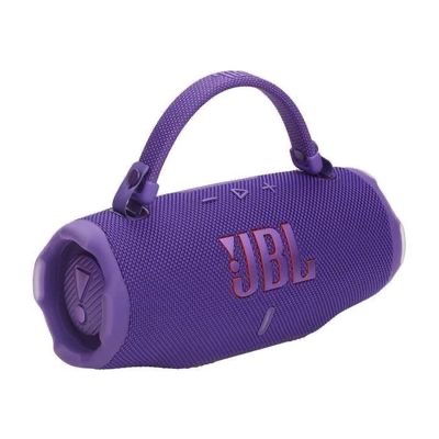 JBL Charge 6 - Enceinte portable Bluetooth, Son JBL Pro intense avec AI Sound Boost, Étanche, 28h d’autonomie, Sangle poignée robuste, Chargeur portable intégré, Auracast™ , Violet – Image 3