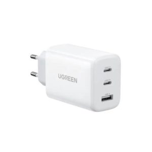 Chargeur boitier USB-C UGREEN 65W avec 3 ports Chargeur PD 65W compatible avec Steam Deck, MacBook Pro/Air, iPad Pro/Air, iPhone 14/14 Pro/14 Pro Max/13/12/11, Galaxy S22/S21 etc. UGREEN CD275 90496