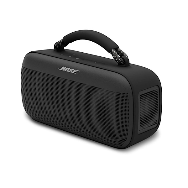 BOSE SoundLink MAX - Grosse enceinte Bluetooth étanche, Enceinte puissante rechargeable avec jusqu’à 20 heures d’autonomie, USB-C, Enceinte avec entrée auxiliaire 3,5 mm intégrée, Noir