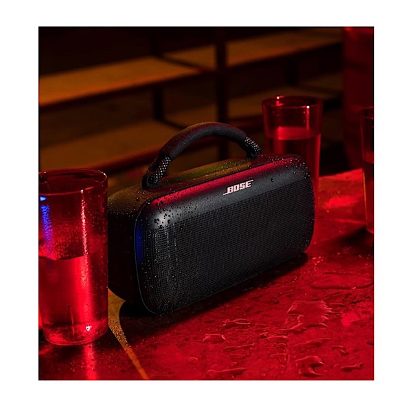 BOSE SoundLink MAX - Grosse enceinte Bluetooth étanche, Enceinte puissante rechargeable avec jusqu’à 20 heures d’autonomie, USB-C, Enceinte avec entrée auxiliaire 3,5 mm intégrée, Noir – Image 4