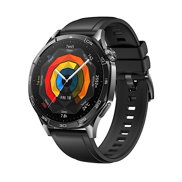 HUAWEI Watch GT 5 46mm Montre Connectée, Design aux Lignes épurées, Nouvelle expérience de Course à Pieds et de Cyclisme, Suivi de la santé, Jusqu'à 14 Jours d'autonomie, iOS & Android, Noir – Image 2