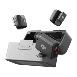 DJI Mic Mini (2 TX + 1 RX + Boîtier de Recharge), Ultra-léger, Audio de HQ, 48 h d’Utilisation, Annulation du Bruit, Limite Auto, Micro Cravate sans Fil pour caméra/iPhone/Android, vlog, Streaming
