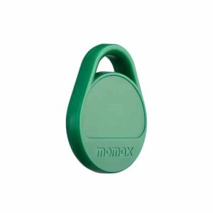 MOMAX Pinpop Lite Localisateur de clés intelligent pour clés, sac à dos, portefeuille, animaux de compagnie, fonctionne avec Apple Find My (iOS 18 + uniquement), autocollants personnalisés à faire - Vert