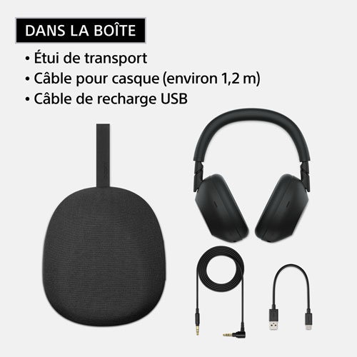 Sony WH-1000XM6 Casque sans-Fil Bluetooth à réduction de Bruit Noir, Son Hi-Res Unique, Confortable, Conception Pliable, Etui résistant, 30h Autonomie, iOS & Android - Bleu – Image 15