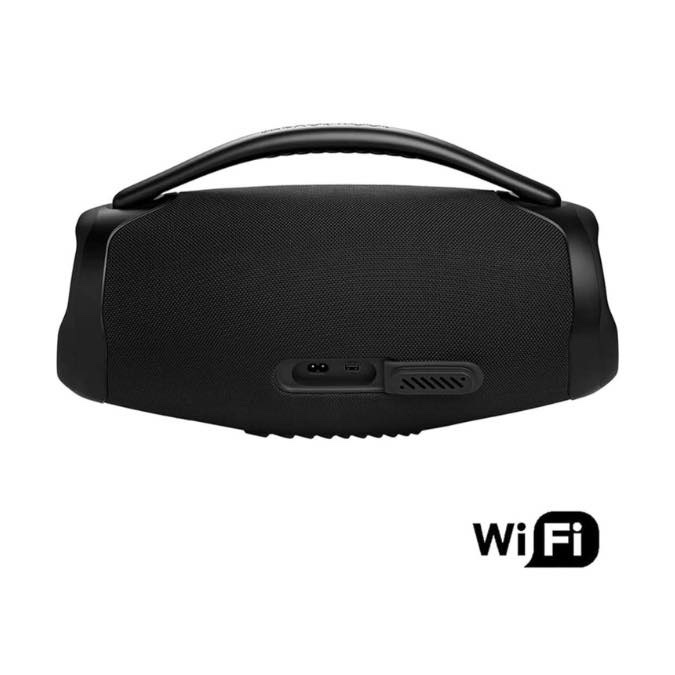 JBL Boombox 3 Wifi, Enceinte portable compatible avec Bluetooth et WiFi, Son JBL Original Pro et basses puissantes, étanche à l'eau et à la poussière, autonomie de 24h, Noire – Image 3