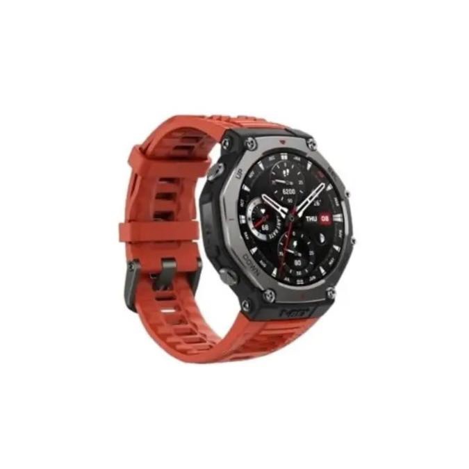 Amazfit T-Rex 3 - Montre connectée Écran AMOLED 1,5″, 3 semaines d’autonomie, Carte de navigation avancée, GPS, IA, Écran tactile – Lava – Image 4
