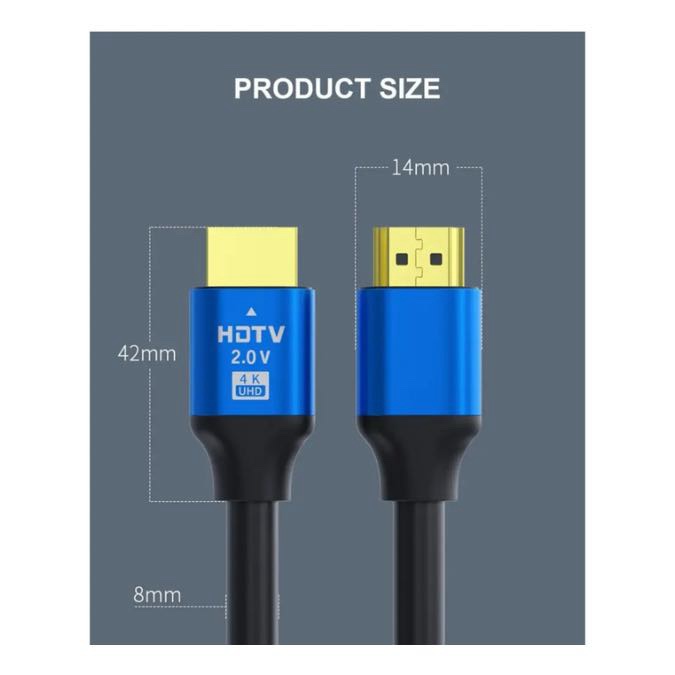 Câble HDMI 2.0 4K HDTV (10 mètres) – Image 3