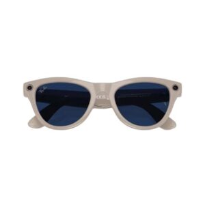 Ray-Ban Meta Skyler Shiny chalky Gris (Gen 1) – Lunette de soleil connectée avec caméra intégrée, Bluetooth 5.2, Photogray, 32Go, 12MP, 4h d’autonomie – Gris crayeux brillant