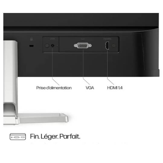 HP Series 5 Écran Full HD 23,8 Pouces Série 5-524sf -HP Series 5 524sf - Moniteur 24" - Full HD - 1920 x 1080 - HDMI - VGA - Moniteur 100 Hz – Image 6