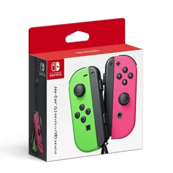 Paire de Manettes Joy-Con Gauche Vert/Droite Rose