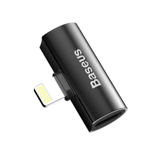 Adaptateur Baseus Audio Converter L46 de Lightning vers 2x port Lightning (femelle) – Noir