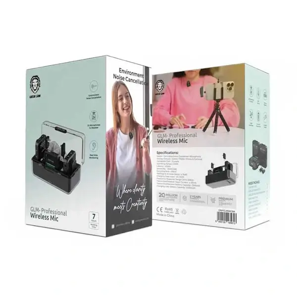 Micro Cravate – Green Lion GLM-Professional Mic – Reduction de Bruit – GNPGLMMICBK – Image 4