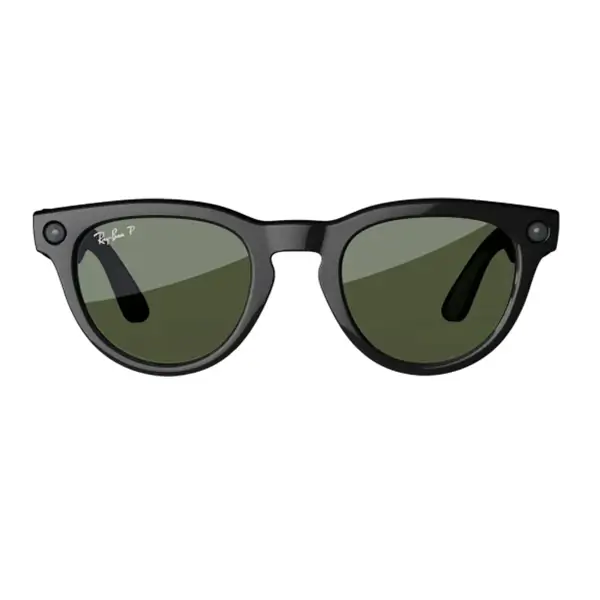 Ray-Ban Meta Headliner Shiny black (Gen 2) – Lunette de soleil connectée avec caméra intégrée, Polarisé, 32Go, 12MP, Bluetooth 5.2, 8h d’autonomie – Noir brillant