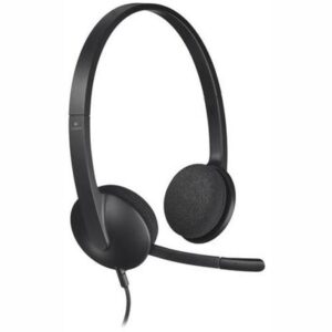 Logitech H340 Casque Filaire, Ecouteurs Stéréo avec Micro Rotatif Anti-Parasites, USB, PC/Mac/Portable/Chromebook Casque - Noir
