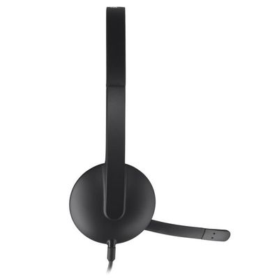 Logitech H340 Casque Filaire, Ecouteurs Stéréo avec Micro Rotatif Anti-Parasites, USB, PC/Mac/Portable/Chromebook Casque - Noir – Image 4