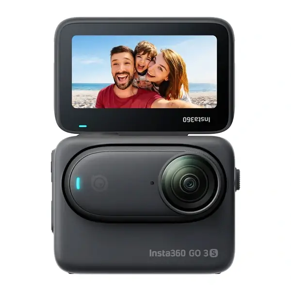 Insta360 GO 3S - Caméra d’action 4K multifonctionnel – Ecran tactile rabattable de 2.2″ – 128Go – 310mAh – 2H20min d’autonomie – IPX4 – Stabilisation - Noir – Image 3