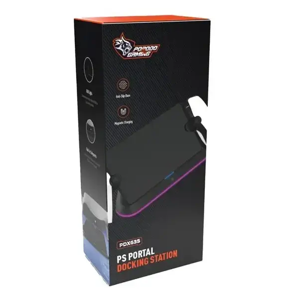 Station de charge pour Playstation Portal avec Base Antidérapante – Lumière RGB – Noir – PDX635 – Image 6