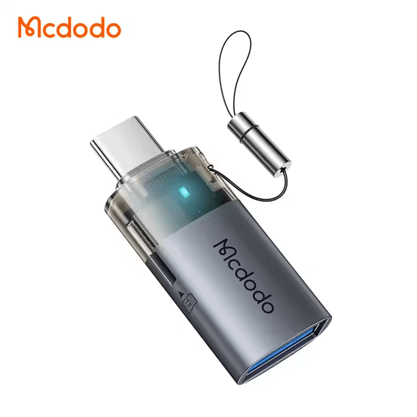 Adaptateur USB 3.0 2en1 – USB vers type-c – Lecteur de carte mémoire – Transfert de données OTG – Mcdodo OT-760 – Noir