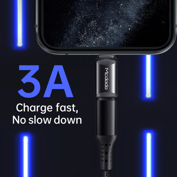 Adaptateur type-c vers Lightning – Charge rapide et transfert de données – Mcdodo OT-768 – Noir – Image 3