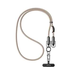 Câble de charge rapide bandoulière Mcdodo 36W 2en1 – 1.2m – Câble type-C vers Lightning – Lanière – Mcdodo CA-682 – Kaki