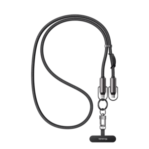 Câble de charge rapide bandoulière Mcdodo 36W 2en1 – 1.2m – Câble type-C vers Lightning – Lanière – Mcdodo CA-682 – Noir