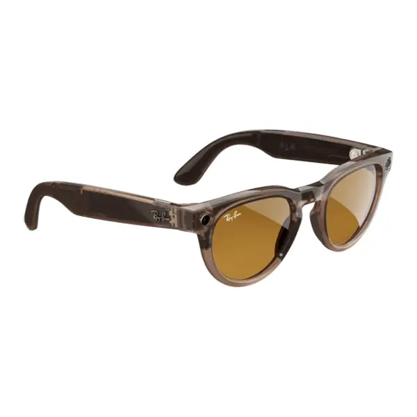 Ray-Ban Meta Headliner – Lunette de soleil connectée avec caméra intégrée – Photogray – 32Go – BT 5.2 – 12MP – 4h d’autonomie – Roche brillant transparent – Image 2