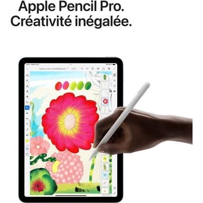 Apple iPad Air 13" Puce M3 7ème génération 128 Go, Apple Intelligence, écran Liquid Retina, caméras Avant/arrière 12 Mpx, Wi-FI 6E et connectivité cellulaire 5G, Touch ID, Tablette IPad – Bleu – Image 5